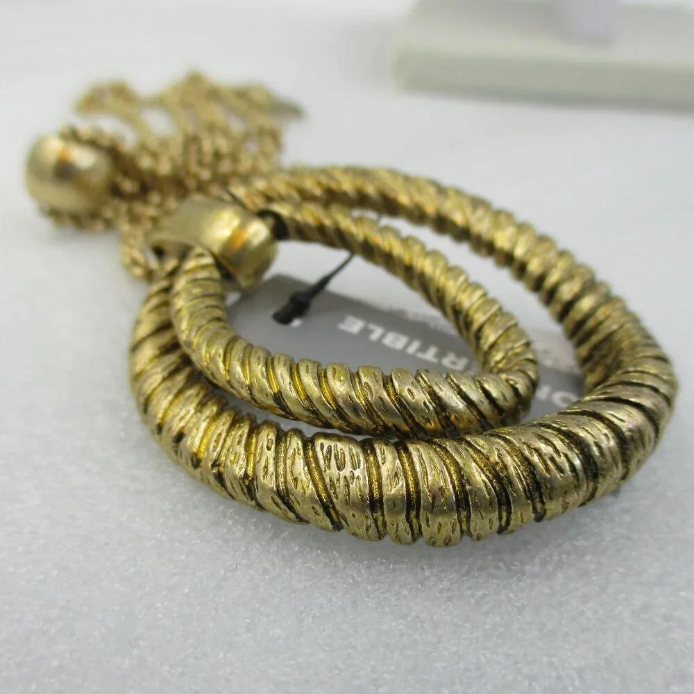 Chico's Gold Tone Adjustable Necklace Art to Wear NEW $49 - Picture 9 of 10